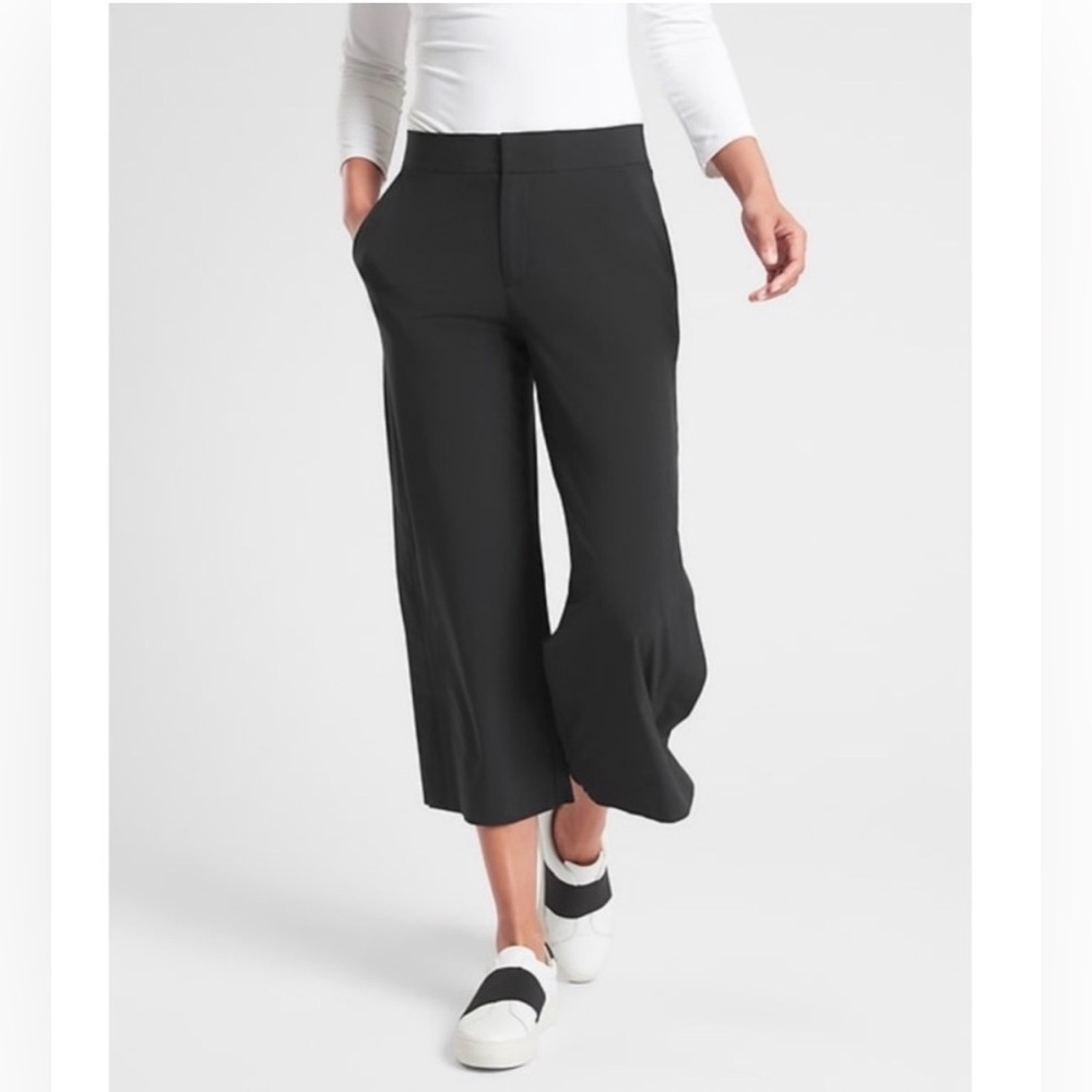 Athleta Tribeca Wide-Leg Cropped Pants